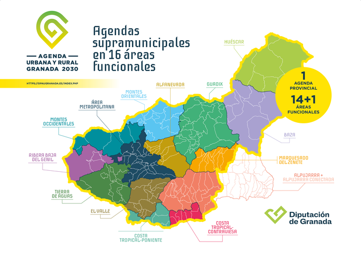 Agendas supramunicipales en 16 áreas funcionales de Granada